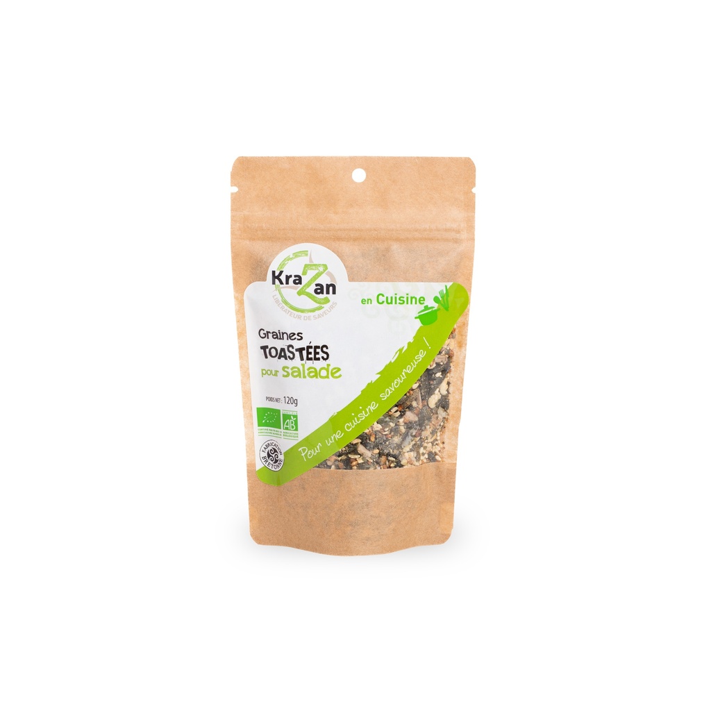 MÉLANGE DE GRAINES BIO TOASTÉES POUR SALADE 120G